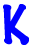 GIF animado (27950) Letra k azul
