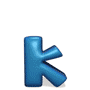 GIF animado (28079) Letra k azul