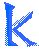 GIF animado (28117) Letra k azul