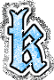 GIF animado (28309) Letra k azul