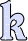 GIF animado (27498) Letra k azul claro