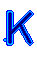 GIF animado (27431) Letra k azul mayuscula