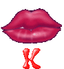 GIF animado (26339) Letra k besos
