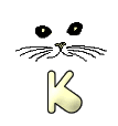 GIF animado (29832) Letra k bigotes gato