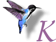 GIF animado (28890) Letra k colibri