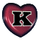 GIF animado (26623) Letra k corazon animado