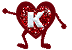 GIF animado (26721) Letra k corazon brazos