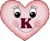GIF animado (27025) Letra k corazon tierno