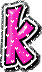 GIF animado (26545) Letra k corazoncitos rosas