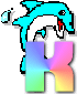 GIF animado (29347) Letra k delfin