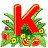 GIF animado (27051) Letra k flores