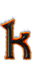 GIF animado (28519) Letra k mordor