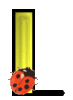 GIF animado (25605) Letra l amarilla mayuscula mariquita