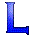 GIF animado (28248) Letra l azul anil