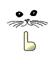 GIF animado (29833) Letra l bigotes gato