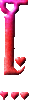 GIF animado (26519) Letra l corazoncitos romanticos