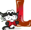GIF animado (29799) Letra l gato