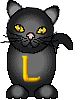 GIF animado (29990) Letra l gato color