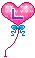 GIF animado (27088) Letra l globos romanticos