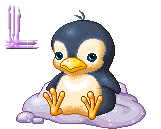 GIF animado (29032) Letra l pinguino