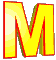 GIF animado (25726) Letra m amarilla roja