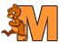 GIF animado (28781) Letra m ardillas