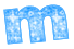GIF animado (27526) Letra m azul