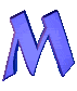 GIF animado (27693) Letra m azul