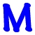 GIF animado (27952) Letra m azul