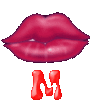 GIF animado (26341) Letra m besos