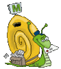 GIF animado (29176) Letra m caracol