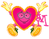GIF animado (26573) Letra m corazon
