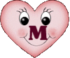 GIF animado (27027) Letra m corazon tierno