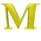 GIF animado (25457) Letra m d amarilla