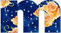 GIF animado (28173) Letra m estrellas rosas