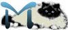 GIF animado (29965) Letra m gato angora