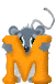 GIF animado (29712) Letra m inicial animal