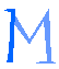 GIF animado (28122) Letra m mayuscula azul