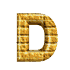 GIF animado (25866) Letra mayuscula d amarilla ladrillo