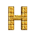 GIF animado (25870) Letra mayuscula h amarilla ladrillo