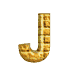 GIF animado (25872) Letra mayuscula j amarilla ladrillo