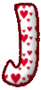 GIF animado (26442) Letra mayuscula j corazoncitos colores