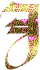 GIF animado (26821) Letra mayuscula j corazones oro