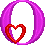 GIF animado (27349) Letra mayuscula o rosa corazon