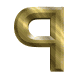GIF animado (26030) Letra mayuscula p amarilla metal dorada