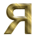 GIF animado (26032) Letra mayuscula r amarilla metal dorada