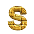 GIF animado (25881) Letra mayuscula s amarilla ladrillo