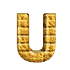 GIF animado (25883) Letra mayuscula u amarilla ladrillo