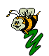 GIF animado (28653) Letra mayuscula y abeja