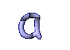 GIF animado (27822) Letra minuscula a azul